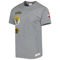 T-shirt de la collection City des Bruins Boston gris chiné Mitchell & Ness pour hommes