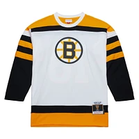 Maillot de joueur la ligne bleue 1958 Mitchell & Ness Willie O'Ree des Bruins Boston, blanc, pour hommes