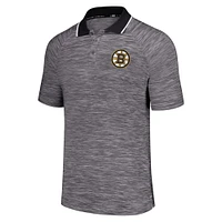 Men's MSX by Michael Strahan  Black Boston Bruins Strategy Raglan Polo