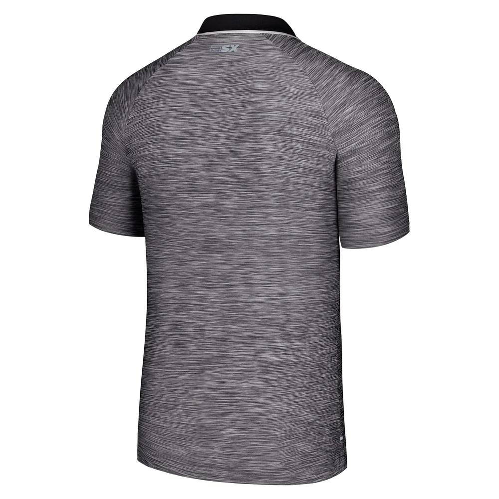 Polo raglan stratégique MSX par Michael Strahan pour hommes, noir