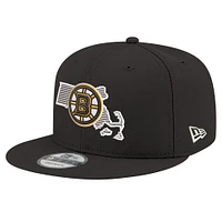 Men's New Era Black Boston Bruins State Pride 9FIFTY Snapback Hat