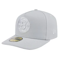 Casquette ajustée A-Frame 59FIFTY pour homme avec pack de couleurs Boston Bruins gris New Era