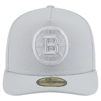 Casquette ajustée A-Frame 59FIFTY pour homme avec pack de couleurs Boston Bruins gris New Era