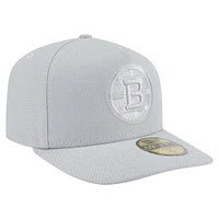 Casquette ajustée A-Frame 59FIFTY pour homme avec pack de couleurs Boston Bruins gris New Era