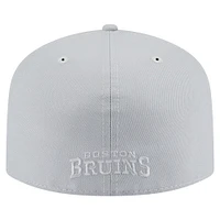 Casquette ajustée A-Frame 59FIFTY pour homme avec pack de couleurs Boston Bruins gris New Era