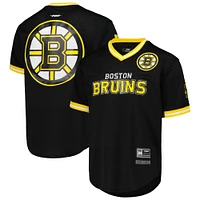 T-shirt classique en maille à col V Pro Standard noir des Bruins de Boston pour hommes