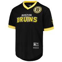 Men's Pro Standard  Black Boston Bruins Classic Mesh V-Neck T-Shirt