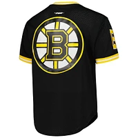 Men's Pro Standard  Black Boston Bruins Classic Mesh V-Neck T-Shirt