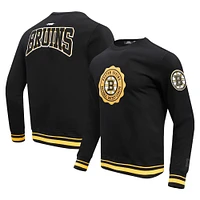 Sweat-shirt noir Pro Standard avec écusson des Bruins de Boston pour hommes