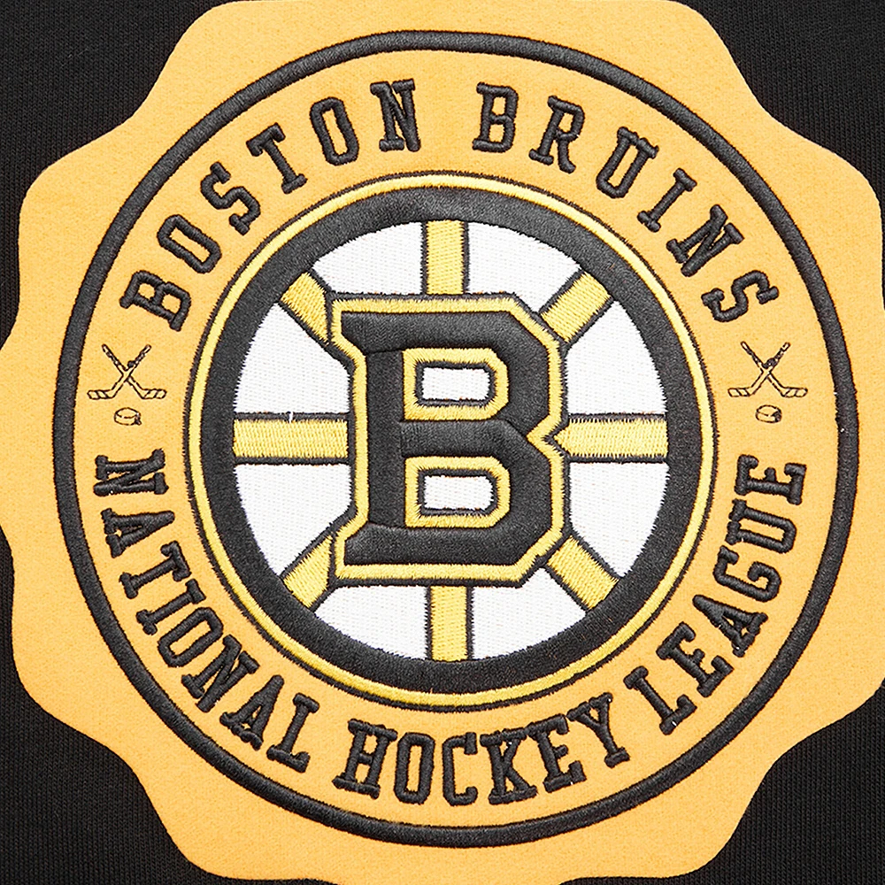 Sweat-shirt noir Pro Standard avec écusson des Bruins de Boston pour hommes