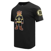 T-shirt noir avec mascotte des Bruins de Boston Pro Standard pour hommes