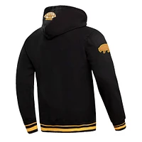 Men's Pro Standard Black Boston Bruins Retro Classic Fleece Pullover Hoodie