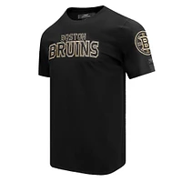 Men's Pro Standard Black Boston Bruins Wordmark T-Shirt