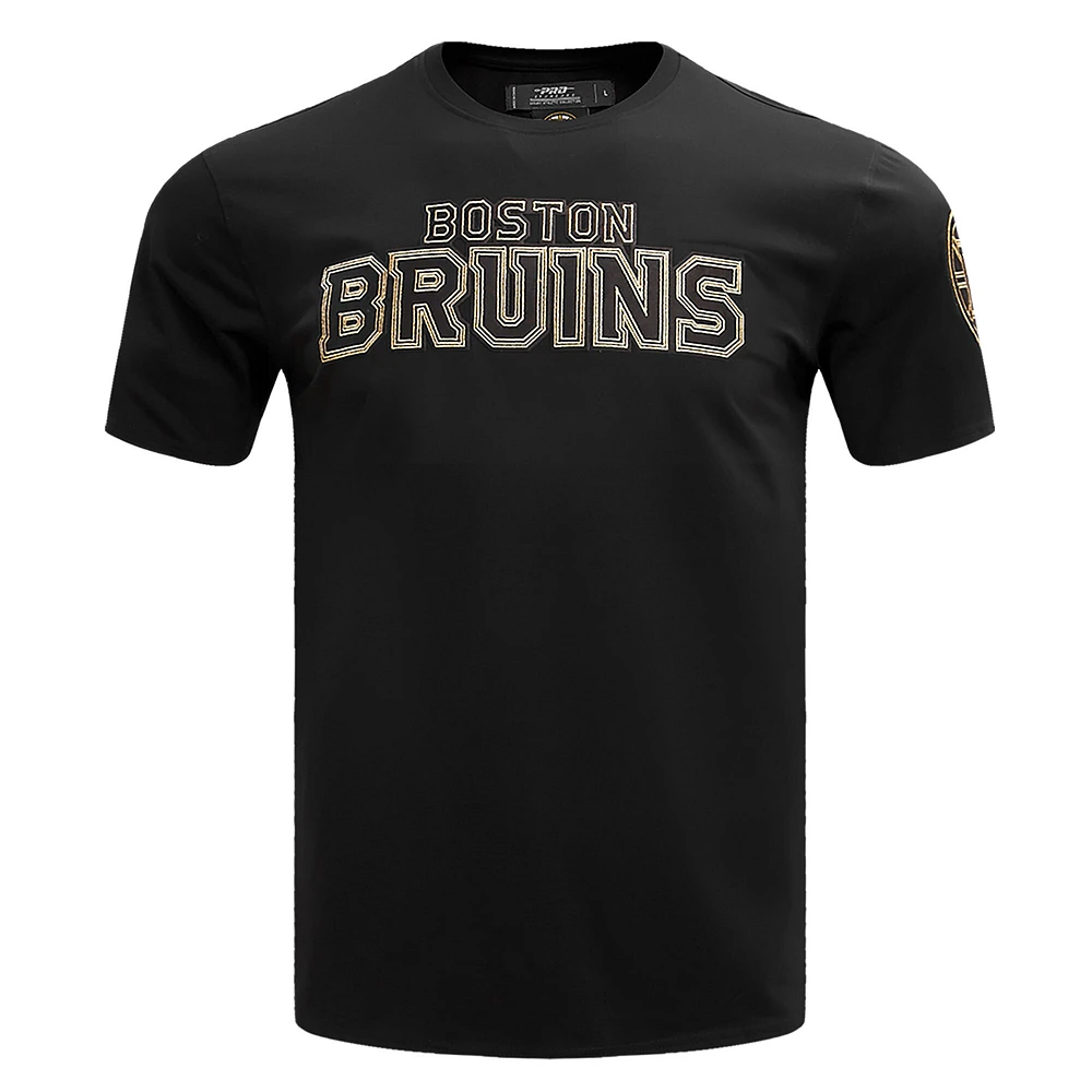 Men's Pro Standard Black Boston Bruins Wordmark T-Shirt