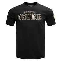 T-shirt avec logo Pro Standard noir des Bruins de Boston pour hommes