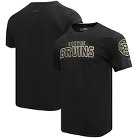 T-shirt avec logo Pro Standard noir des Bruins de Boston pour hommes