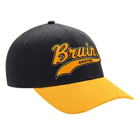 Men's Starter Black/Gold Boston Bruins Two-Tone Tailsweep Mascot Adjustable Hat