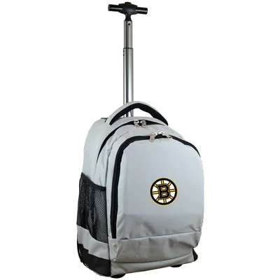 Boston Bruins MOJO 19'' Premium Wheeled Backpack - Gray