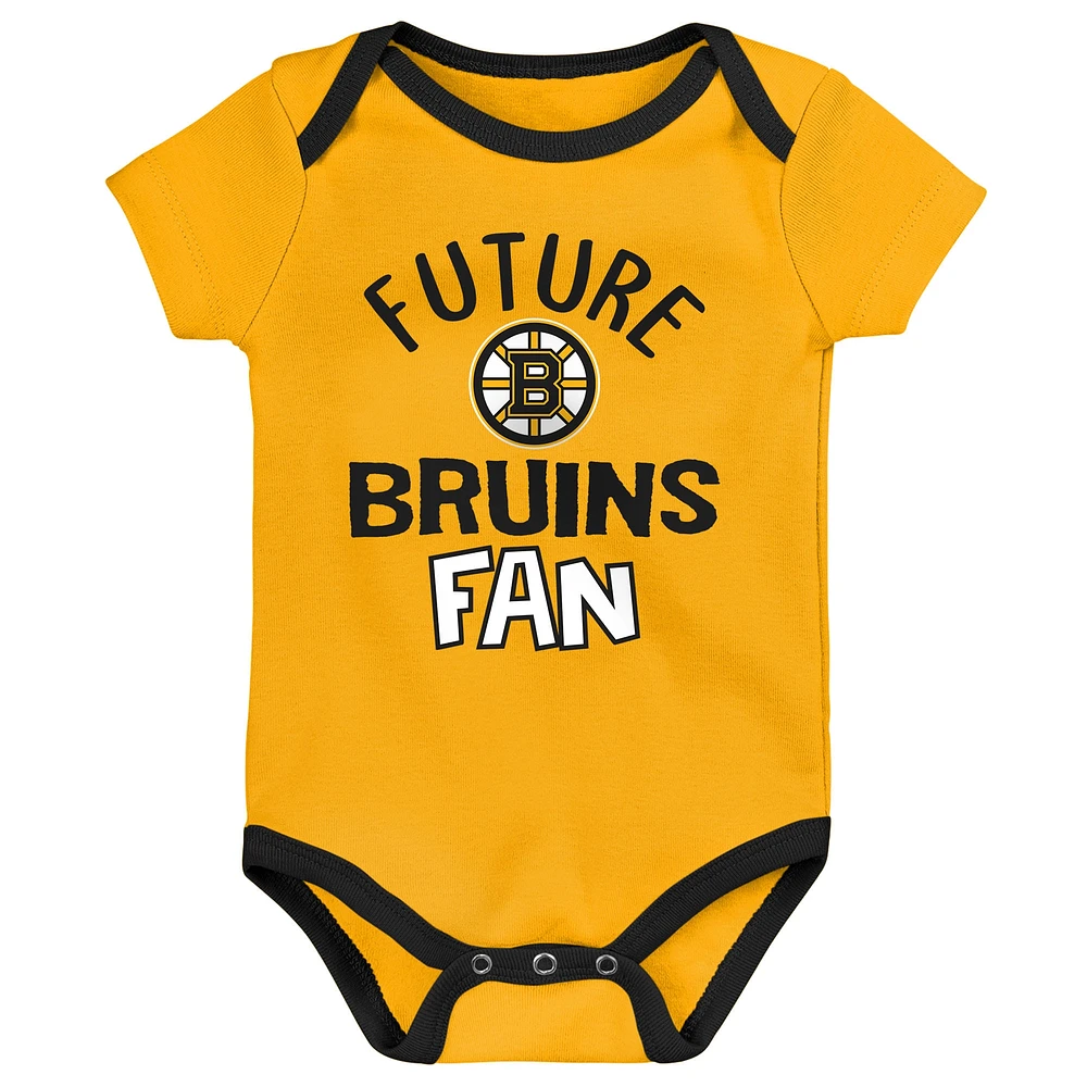 Newborn & Infant Boston Bruins #1 Draft Pick 2 Pack Creeper Blanket Set