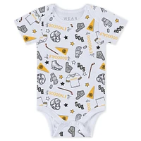 Newborn & Infant WEAR by Erin Andrews Boston Bruins Turn Me Around Bodysuits Pants 3-Piece Set