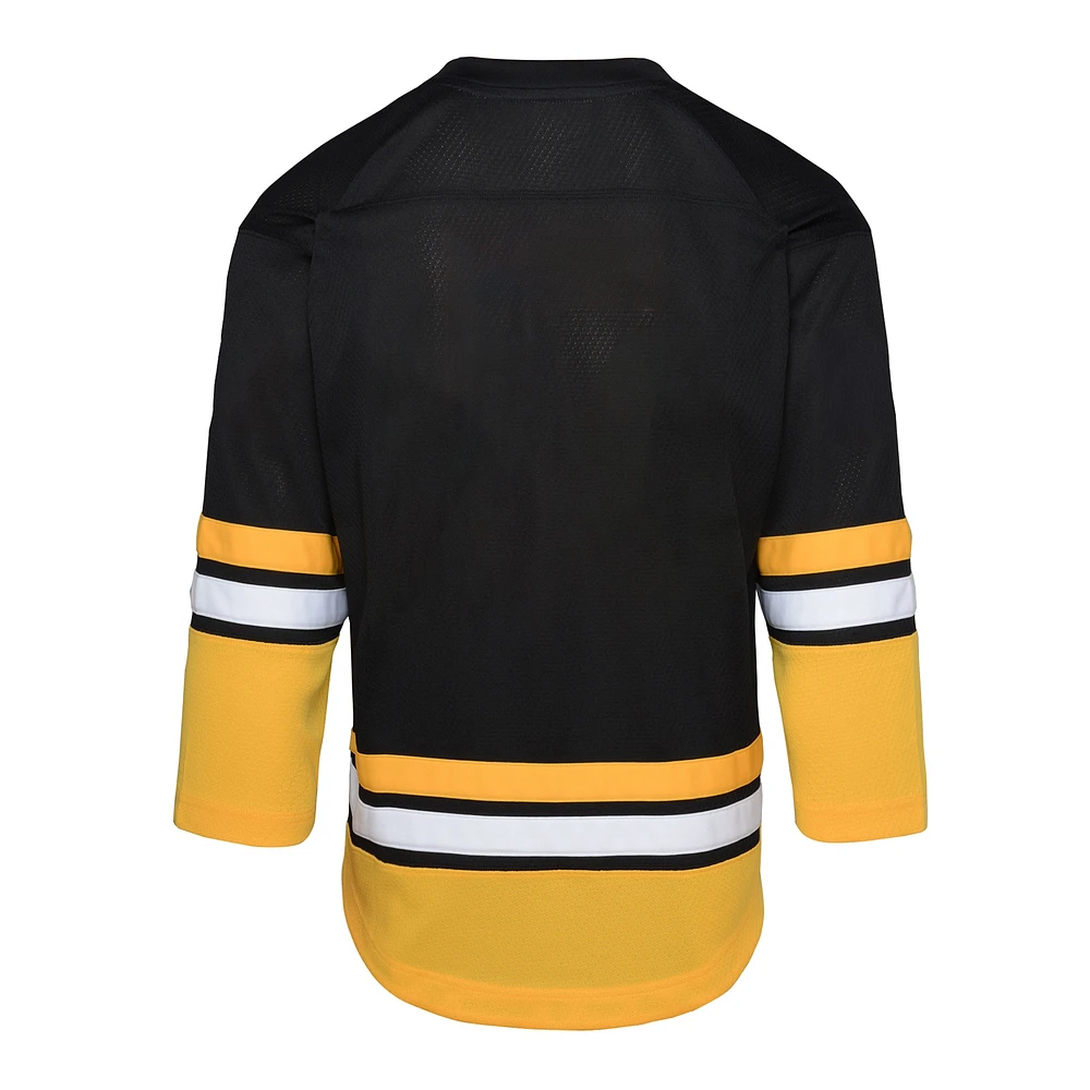 Maillot réplique noir pour tout-petits du 100e anniversaire des Bruins de Boston