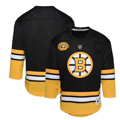 Maillot réplique noir pour tout-petits du 100e anniversaire des Bruins de Boston