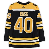 Tuukka Rask Boston Bruins Autographed Black adidas Authentic Jersey 