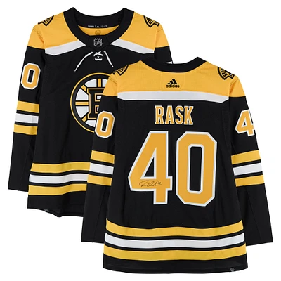 Tuukka Rask Boston Bruins Autographed Black adidas Authentic Jersey 