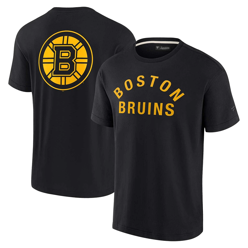 Unisex Fanatics Black Boston Bruins Elements Super Soft Short Sleeve T-Shirt