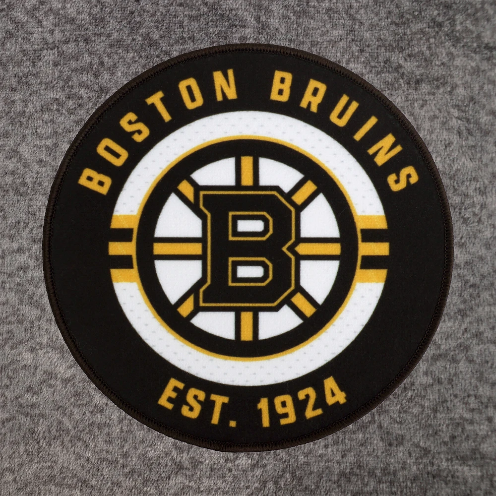 Peignoir unisexe gris des Bruins de Boston