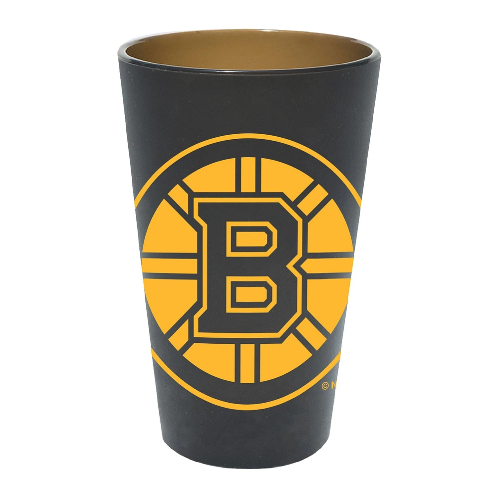 WinCraft Bruins de Boston 16oz. Verre à pinte en silicone couleur équipe