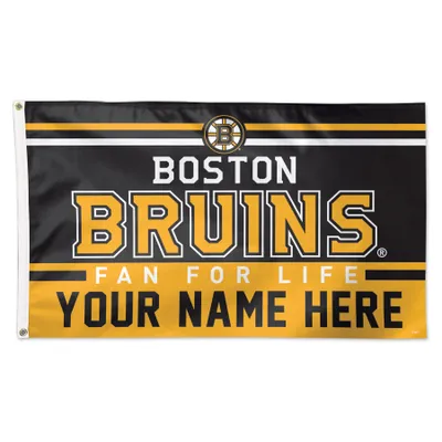Boston Bruins WinCraft 3' x 5' One-Sided Deluxe Personalized Flag