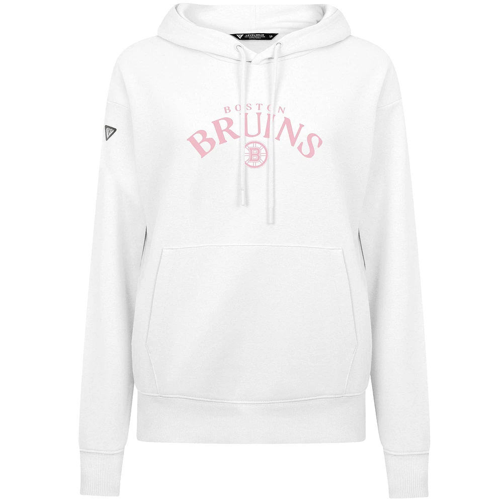 Sweat à capuche blanc pour femme Boston Bruins Mother's Day Adorn de Levelwear
