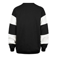 Women's '47 Black Boston Bruins Eephus Barred Pullover Sweatshirt