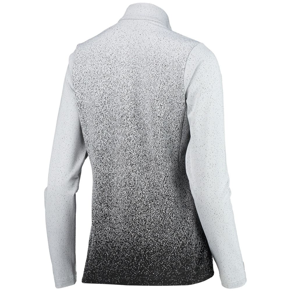 Women's Antigua White/Black Boston Bruins Guide Desert Dry Full-Zip Jacket