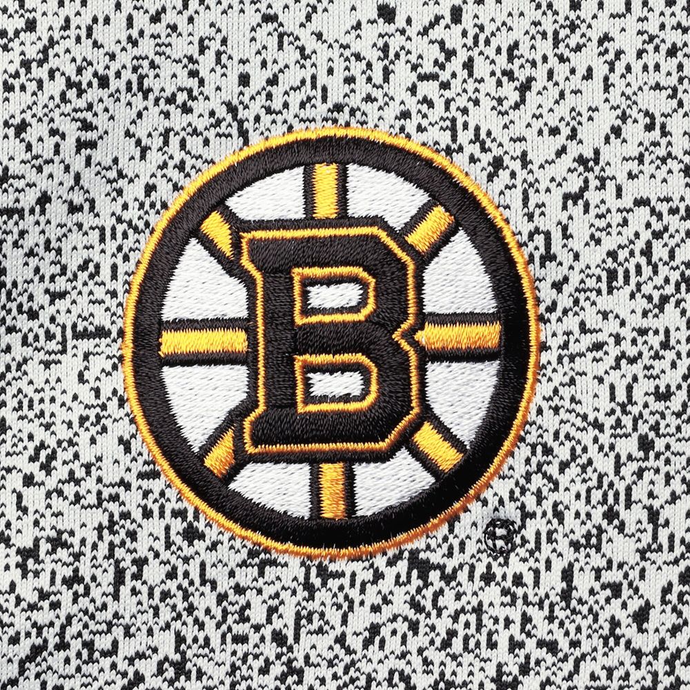Women's Antigua White/Black Boston Bruins Guide Desert Dry Full-Zip Jacket