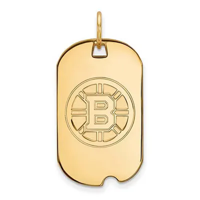 Boston Bruins Women's Gold Plated Small Dog Tag