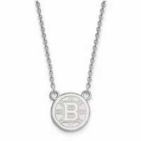 Boston Bruins Women's Sterling Silver Small Pendant Necklace