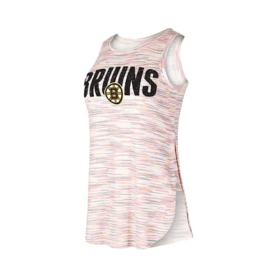 Concepts Sport Débardeur tri-mélange multicolore Sunray des Bruins de Boston pour femme