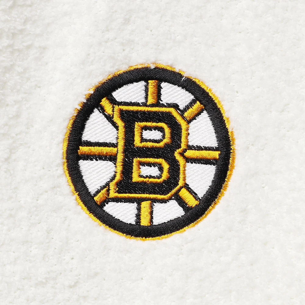 Sweat-shirt Concepts Sport Cream Boston Bruins Granite Sherpa pour femmes