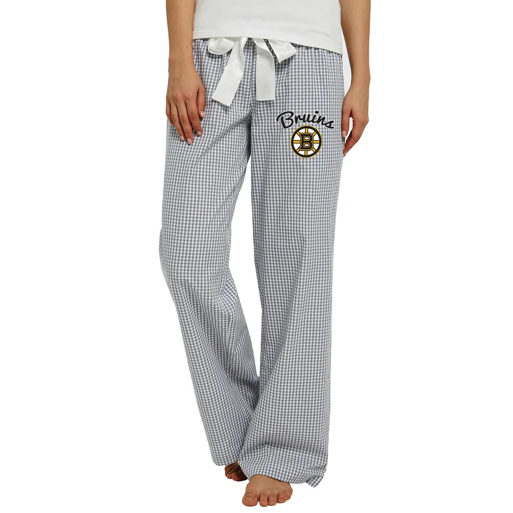 Lids Boston Bruins Concepts Sport Women's Tradition Woven Pants -  Gray/White