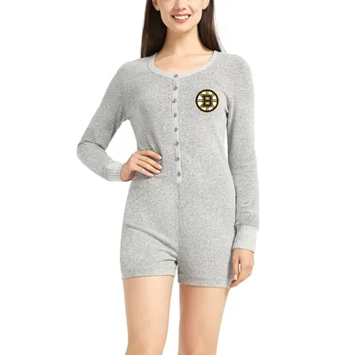 Boston Bruins Concepts Sport Women's Venture Sweater Romper - Gray