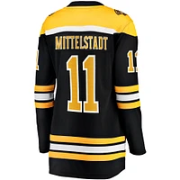Maillot de joueuse échappée à domicile des Bruins Boston, Casey Mittelstadt, fanatiques féminines, noir