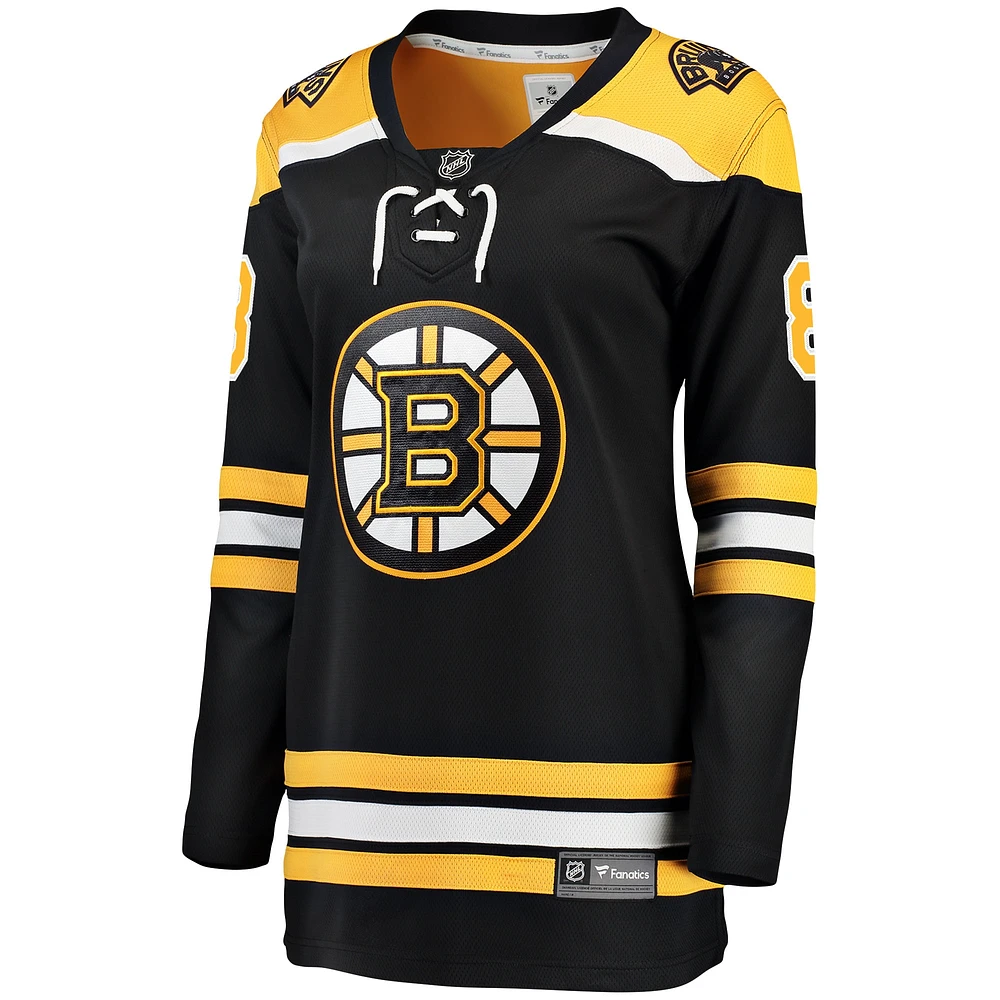 Maillot de joueur échappé des Bruins Boston Fanatics David Pastrnak pour femmes, noir