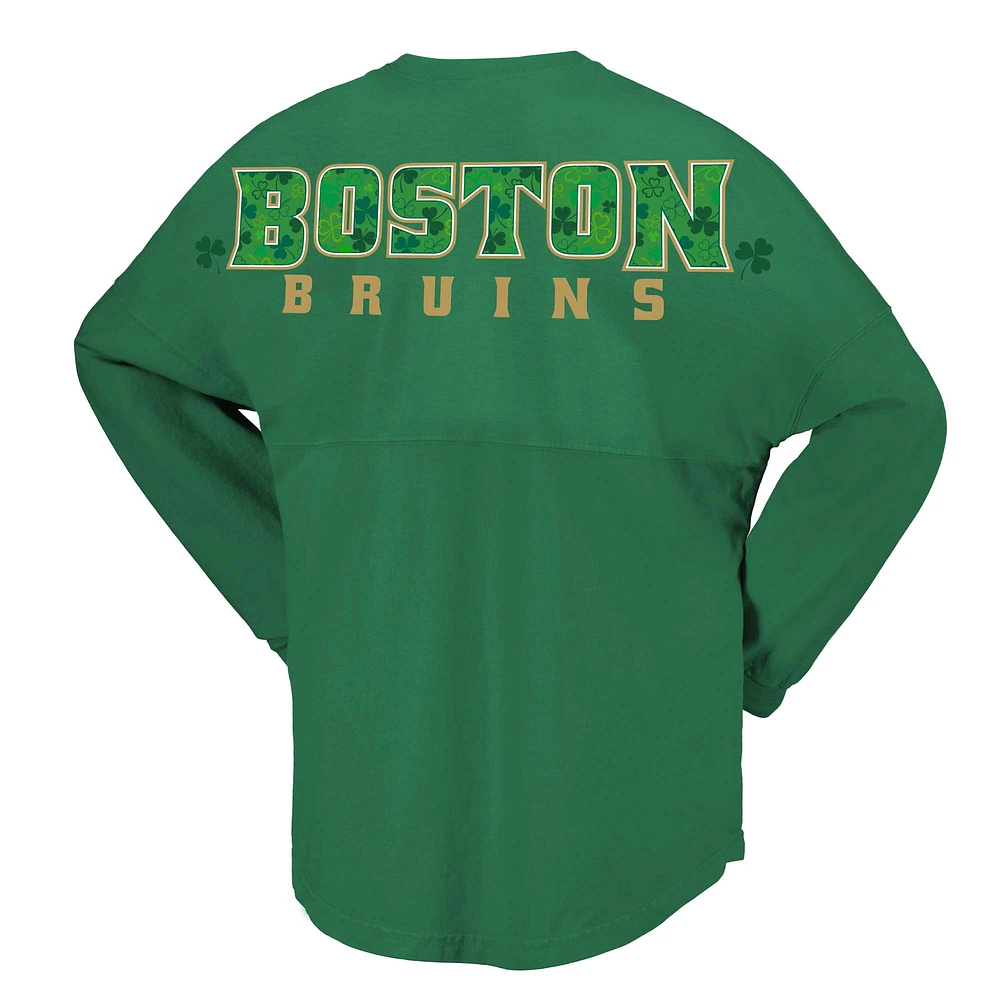 T-shirt en jersey Fanatics Kelly Green Boston Bruins St. Patrick's Day Spirit pour femmes