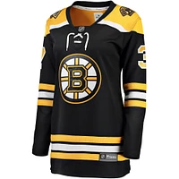 Fanatiques pour femmes de marque Patrice Bergeron échappée des Bruins Boston noirs - Maillot joueur