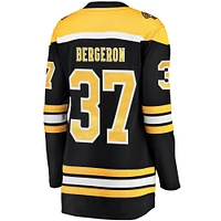 Fanatiques pour femmes de marque Patrice Bergeron échappée des Bruins Boston noirs - Maillot joueur