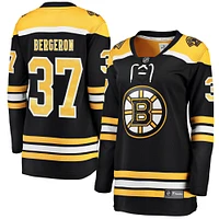 Fanatiques pour femmes de marque Patrice Bergeron échappée des Bruins Boston noirs - Maillot joueur