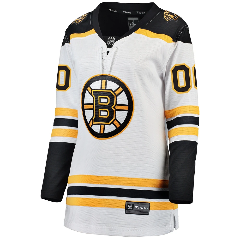 Women's Fanatics White Boston Bruins Breakaway - Custom Jersey