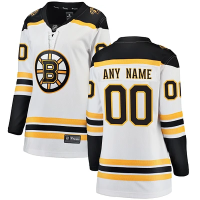 Women's Fanatics White Boston Bruins Breakaway - Custom Jersey